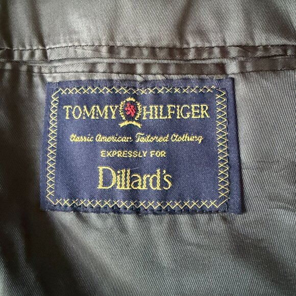 Vintage Tommy Hilfiger Mens Navy Blazer 46L Made In USA Classic Tailored Jacket - Picture 4 of 14